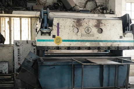 Heavy press machine used for shaping steel safe components in Gujarat
